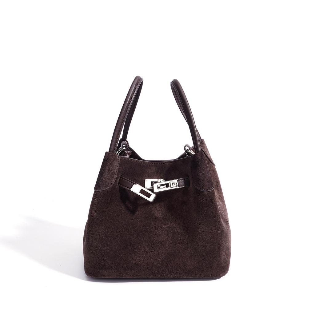 Autumn and winter leather handbag light luxury matte shoulder bag messenger bag