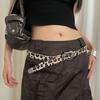 Крутой ремень с резной пряжкой Y2K ПУ винтажный пояс универсальный ремень с леопардовым принтом вечеринка