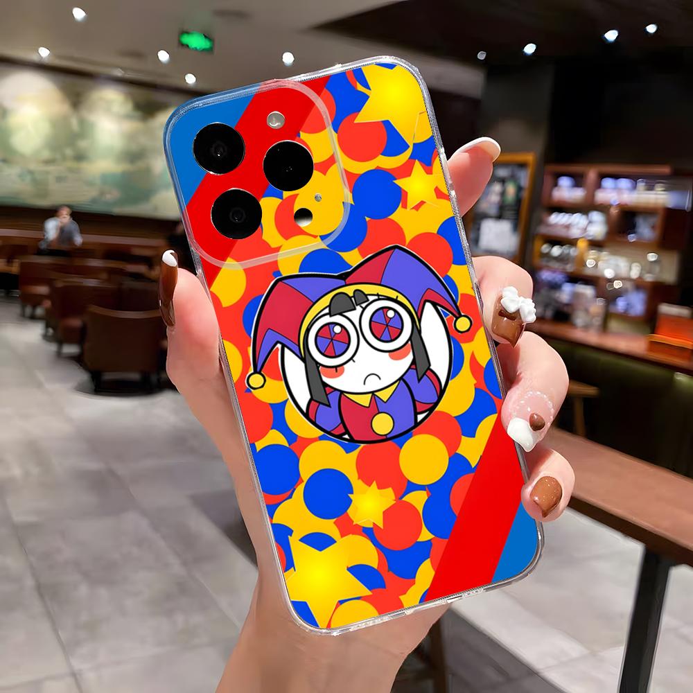 Удивительный D-Digital C-Circus Чехол для телефона Для IPhone 17 Air 16 E 15 14 13 12 Mini 11 Pro Max Анти Прозрачный Защита от падения