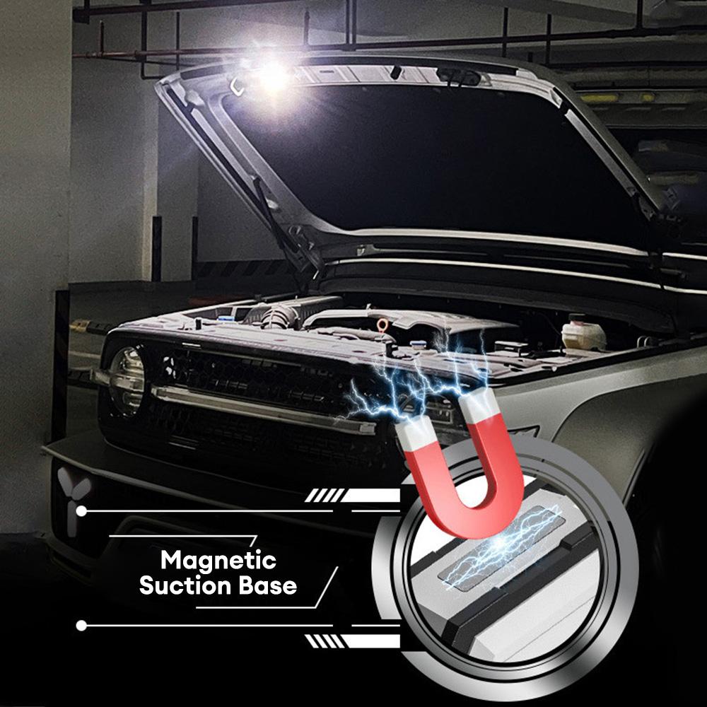 6 Modes Mini Keychain Flashlight Rechargeable Camping Lamp Warning Light Outdoor Work Light Emergency Lamp