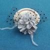 Exquisite Sweet Fascinator Hat with Hair Clip Decorative Anti-fall Faux Feather Flower Mesh Veil Hat Hair Accessories