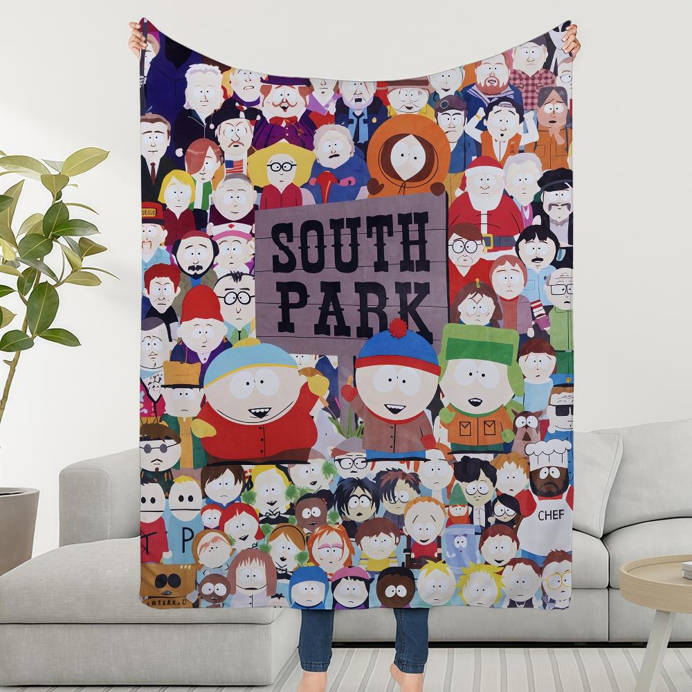 S-SOUTHS P-PARKS Плед Супер Уютный Плюшевый Гостиная МУЛЬТФИЛЬМ Диван Кушетка Детские Подарки на День Рождения