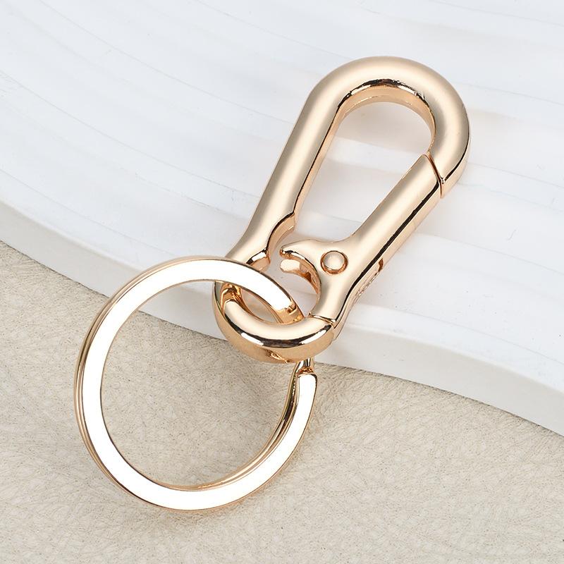 Premium Safety Mountaineering Buckle Creative Car Keychain Men's Waist Hanging Anti-Lost Key Chain Metal Hook Buckle Small Gift