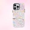Мультяшный кот в стиле граффити Полное покрытие линзы для iPhone 16 Pro/17 Pro Max - Новая модель