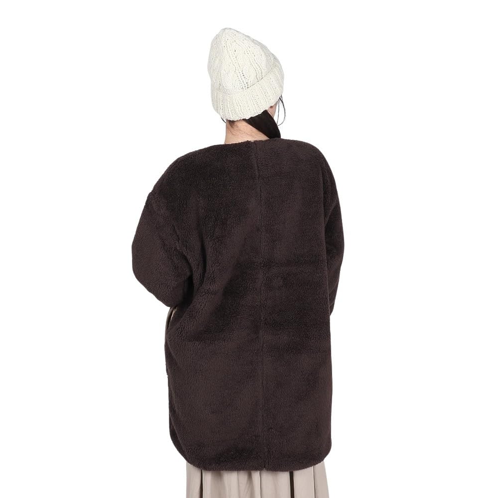 Флисовая куртка Elmo Fleece Reversible Blouson Long L [Chums] женская коричневая/бежевая