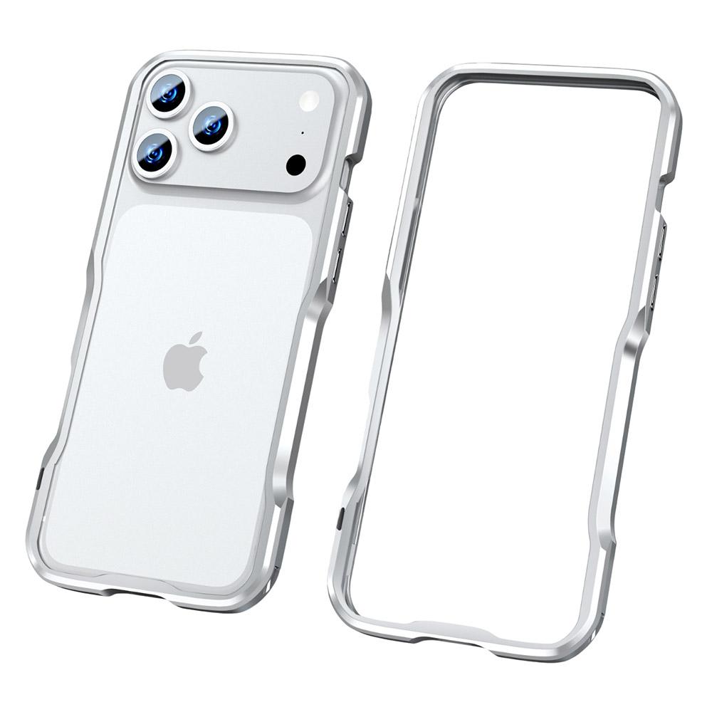LUPHIE For iPhone 17 Pro Max Case Metal Bumper Frame Shockproof Phone Cover