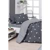 Easy-iron Duvet Cover Set Single Triangle Gray