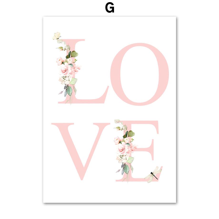 Розовая балерина для девочек, лебедь, модельные туфли, имя на заказ, настенная живопись на холсте, постеры и принты, фотографии для декора детской комнаты