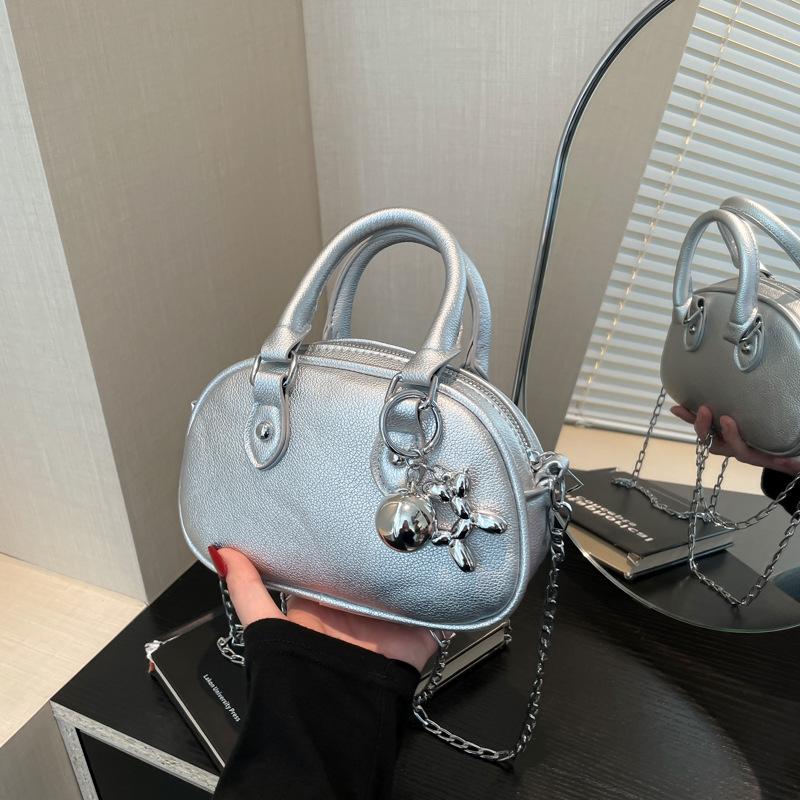 Высококачественная маленькая круглая сумка Niche Design, женская универсальная сумка через плечо, женская сумка-мессенджер, модная сумка для боулинга