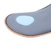 Unisex Leather Orthotics Absorbing Insole Arch Support Pad Flat Foot Orthopedic Half Insole