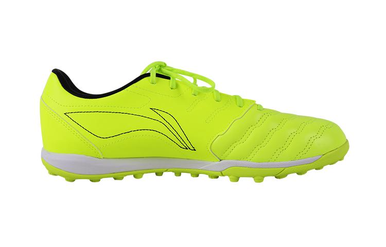 Li Ning TF Покрытие Трава Амортизация Нескользящие Износостойкие Футбольные Бутсы Мужские Неоново-Зеленые YSTU003-4