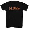 Черная футболка для взрослых с логотипом Def Leppard