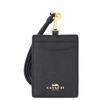 Coach F57311 Black Leather Card Case for Women (Outlet Item) [Brand Name] [Parallel Import]