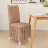 Thickened Three-dimensional Seersucker Chair Cover Lace Skirt Household Universal Full Package Elastic One-piece Dining
