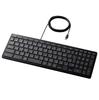 Elecom Keyboard Wired Works With Chromebook Certified Pantograph Type USB Connector Antibacterial Black Type-C TK-CB01UPKBK