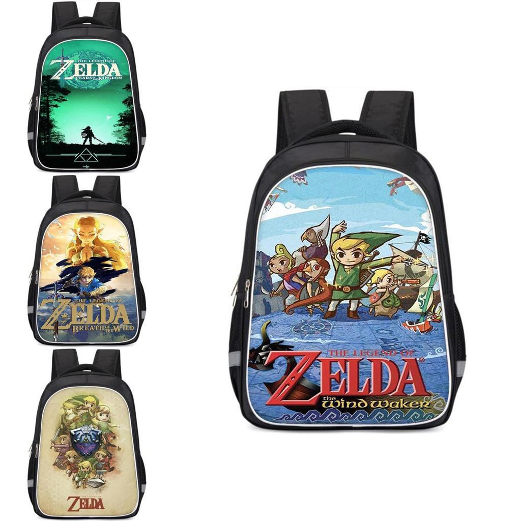 Просторный рюкзак в стиле Zelda для детей Легкий и эргономичный школьный рюкзак