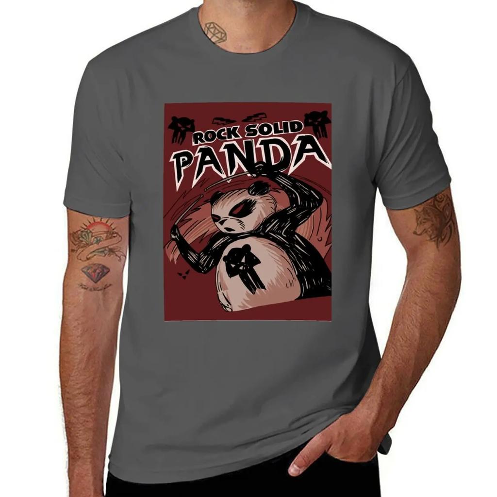 Rock Solid Panda (Colors) T-Shirt man t shirt fashion shirts affliction shirts slim fit t shirts for men