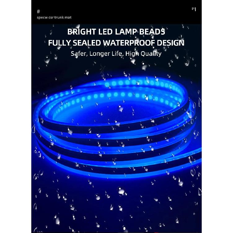 1pcs Car Daytime Running Lights  Hood Light Strip Through-type Auto Modified Front Headlight Upgrade Cuttable Decorative Light