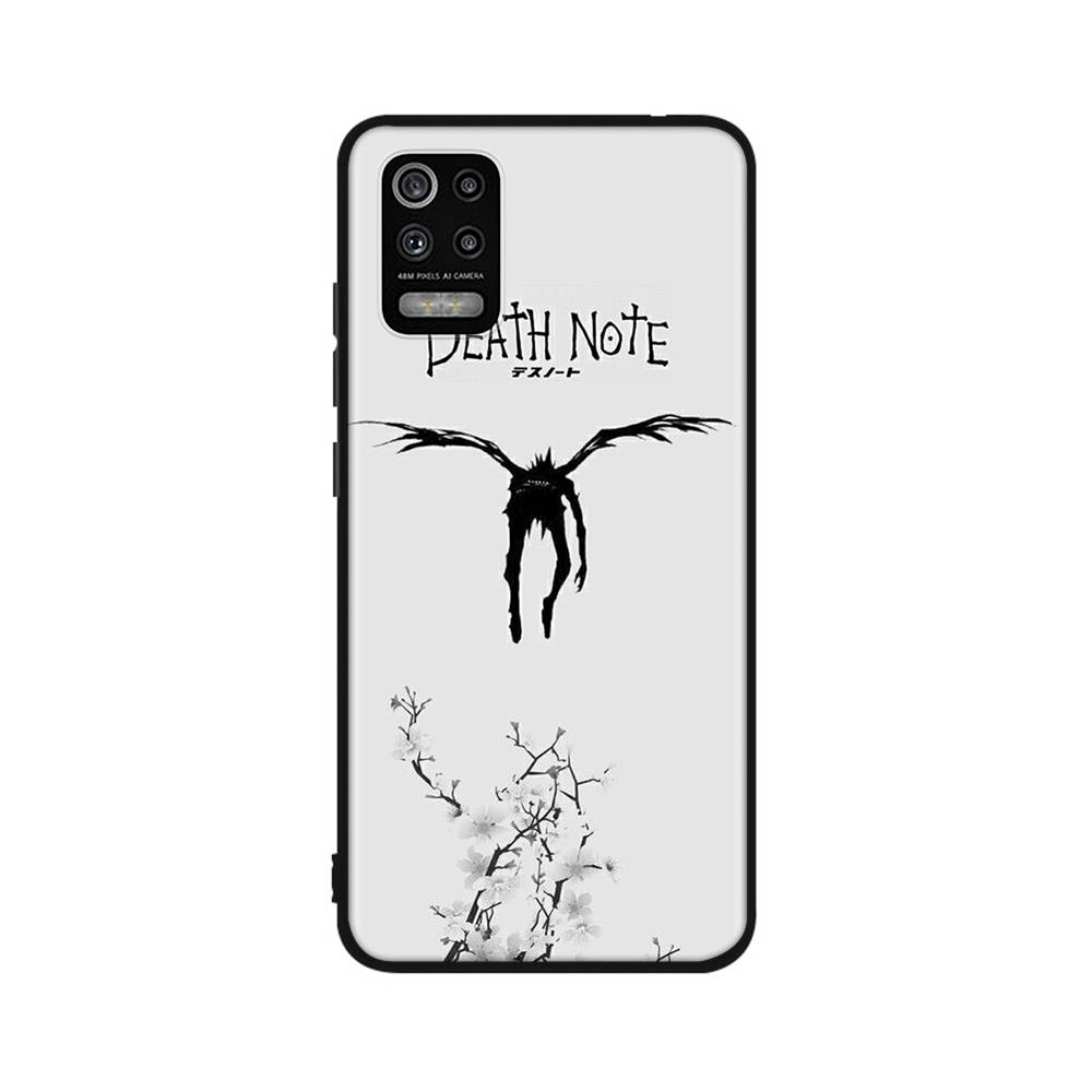 Чехол DT21 Death Note для OPPO Reno 8 6 5 4 Pro Find X3 A17 A31 A38 A40 A53 A54 A55 A74 A76 A78 A77 A80 A94 A95 A96 Lite черный мягкий чехол