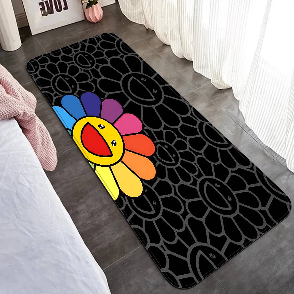 Flower T-Takashi Art M-Murakami Room Mats Cheaper Anti-slip Modern Living Room Balcony Printed Welcome Rug