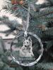 Basque Shepherd Dog, Basque Sheepdog - crystal bauble with a photo, dog photo in crystal, personalized Christmas tree ornament by Art-Dog brand