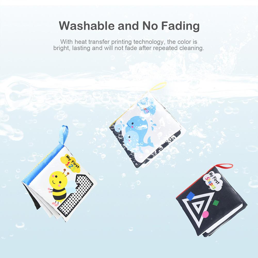 Coolplay тканевые книги, мягкие детские книги, шуршащий звук, детские тихие книги, развивающие игрушки для раннего обучения, погремушка для детей 0-12 месяцев