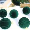 12pcs/set Flocked Christmas Hanging Balls 6cm Xmas Tree Ornaments  Holiday Festival Decor