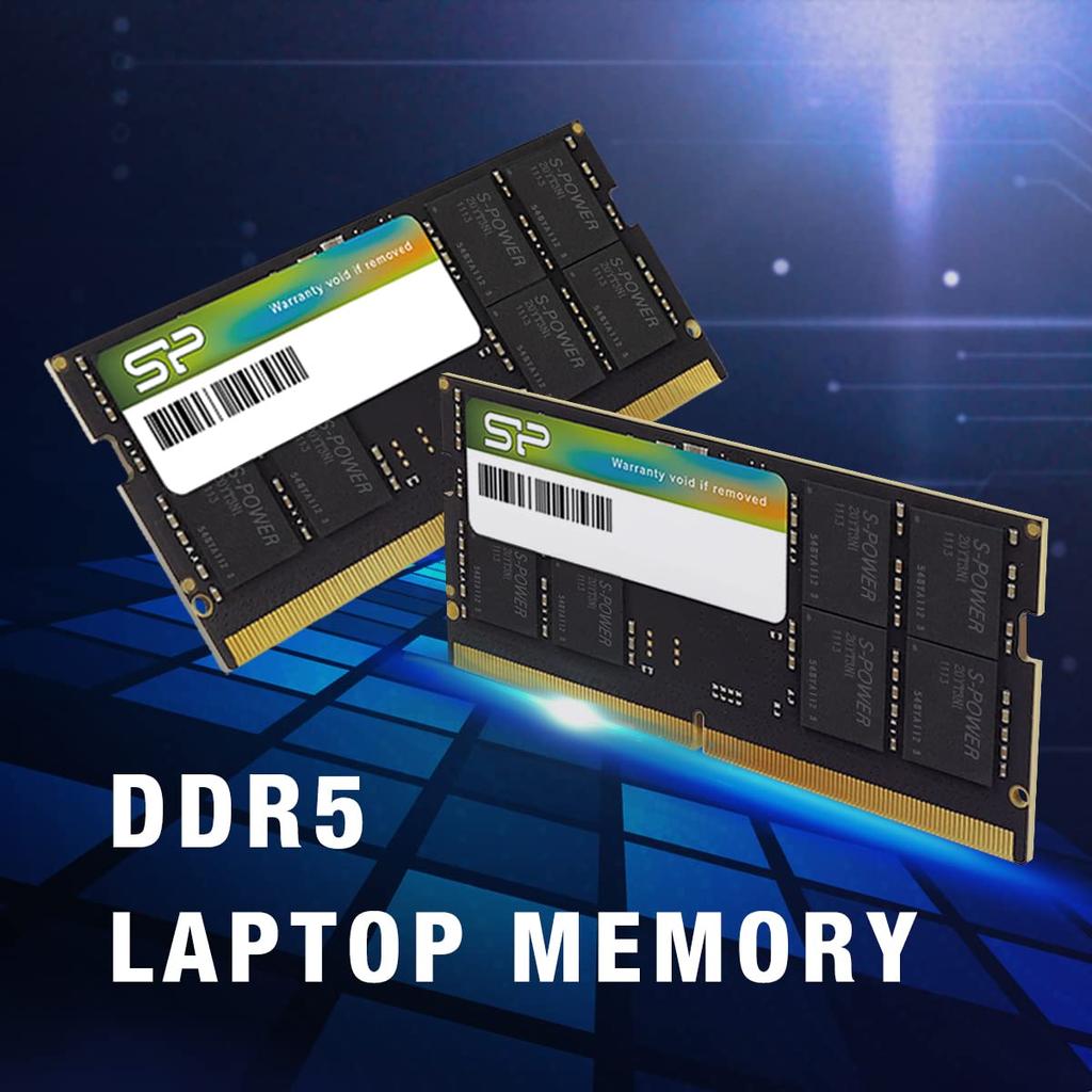 Silicon Power DDR5 64 ГБ комплект x 5600 МГц CL46 SODIMM оперативная память для ноутбука компьютерная память SP064GBSVU560F22 (2 32 ГБ) (ПК5-44800) 1,1 В без ECC