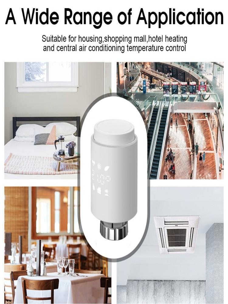 Tuya Smart Radiator Actuator TRV Программируемый термостатический клапан радиатора Приложение Удаленный регулятор температуры Поддержка Alexa