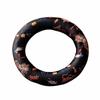 Donut Shape Dragon Design Singing Bowl Mat Nepalese Wooden Fish Coaster Sound Copper Out Mat  Yoga