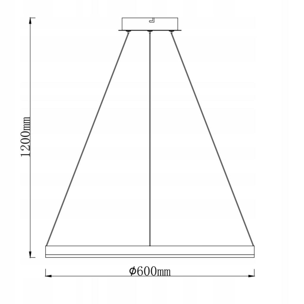 Led Ceiling Lamp Plafond Hanging Chandelier Ring + Remote Control Gold