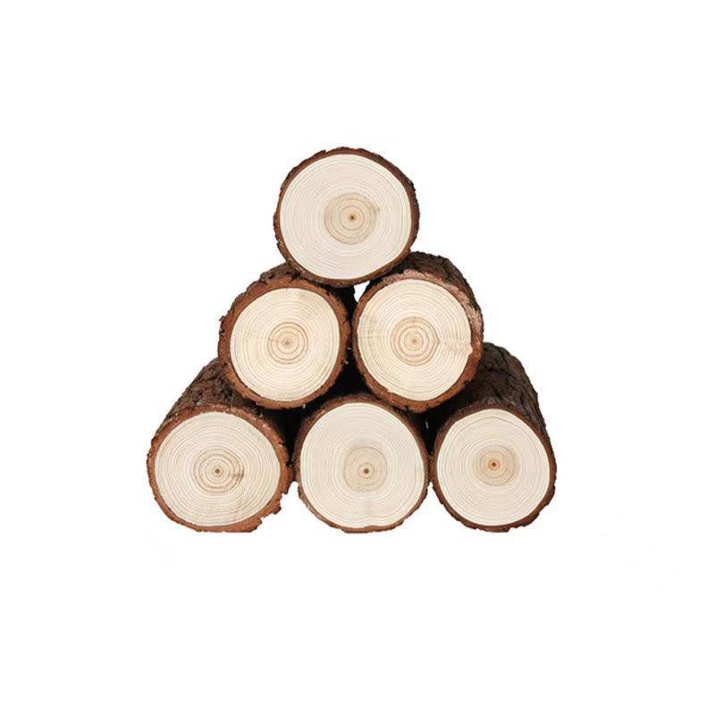 Original Ecological Unpainted Pine Log Wood Stakes for DIY Gardening Decoration