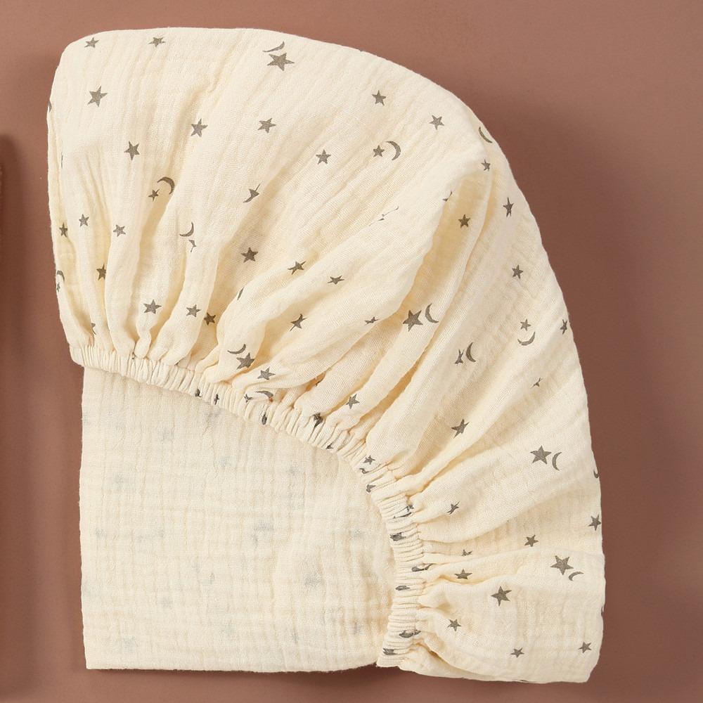 Printed Crib Fitted Sheets Removable Cradles Mattress Cover New Baby Fitted Bassinet Sheet