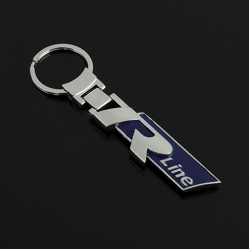 VW GTI GOLF 2026 Hot For VW VOLKSWAGEN Volkswagen Emblem Keychain Metal R Line Buckle Car Key Ring For VW Golf Tiguan Jetta Tran VP3