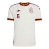 Adidas Originals 2026 World Cup Spain National Team Mikel Merino 6 Away Short Sleeve Quick Dry Solid Color Football Jersey Player Edition JN4392-6