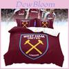 Цифровой постельный комплект West Ham United с реактивной окраской для декора современной спальни