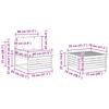 Outdoor Sofa Set with Cushions 7 pcs Natural and Cream