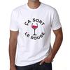 Men’s Vintage Tee Shirt Graphic T Shirt C?a Sort Le Rouge White
