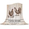 Farm Locomotive Soft Warm Flannel Blankets Sofa Bed Throw Blankets Coral Fleece Nap Wrap Travel Blankets Queen King Twin Size