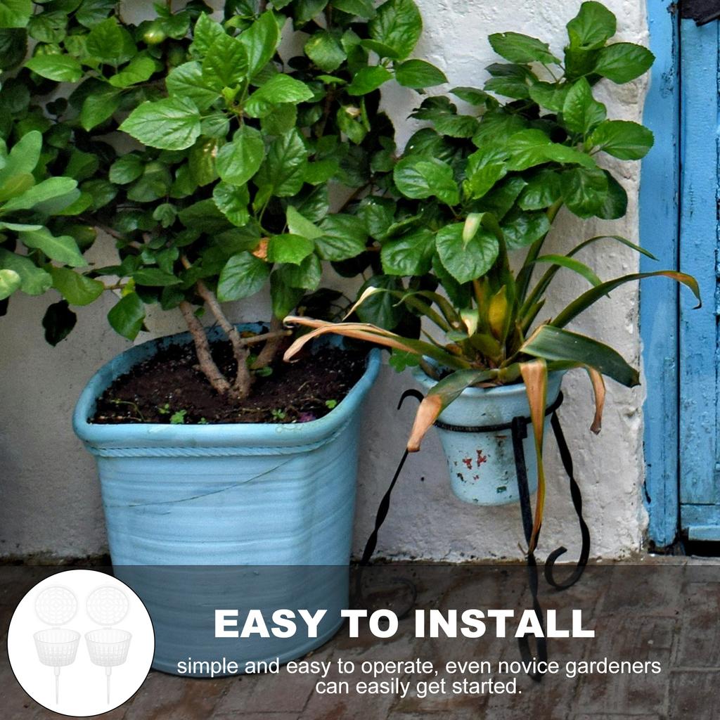 10 шт. Пластиковая корзина для удобрений Крышка Инструмент для удобрения бонсай Шипы для удобрения орхидей Садовый контейнер Посадка Ящик для навоза