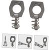 2 Pack Water Heater Door Lock Key, Stainless Steel RV Water Heater Tank Lock, Silver Door Security Lock