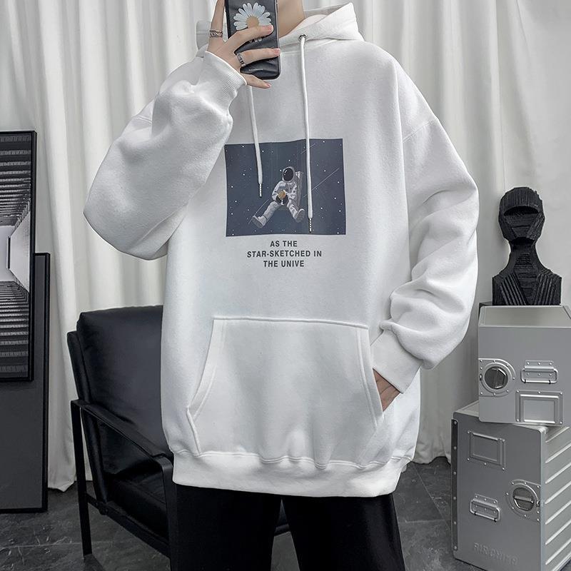 Модные брендовые мужские толстовки с астронавтом, забавный дизайн, принт, весна-осень, мужские повседневные толстовки в стиле хип-хоп, толстовка с капюшоном