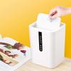 Mini Trash Can Small Waste Bin Lightweight Saves Space Sundries Barrel 360 Degree Shake Cover Storage Bucket