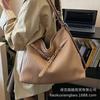 Folded tote bag women's large capacity 2025 new autumn and winter niche shoulder messenger bag multi-functional backpack backpack