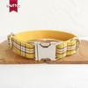 Комплект ошейника и поводка для собаки с клетчатым бантом - Аксессуары для питомцев UDC-057
