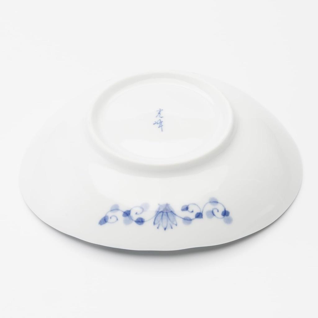Mino ware dinnerware set of 5 oval deep approximately 16cm in microwave and dishwasher made in product number 564633 "Hana Imari" plates, diameter,