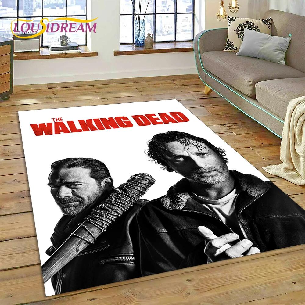 3D Ходячие мертвецы Линкольн TWD ТВ Ковер Ковер для гостиной Спальни Домашний декор, Напольный коврик Нескользящее украшение для дивана Придверный коврик