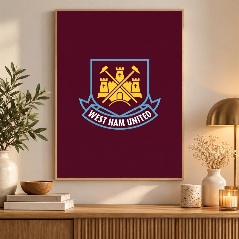 West Ham United Diamond Painting Kit 5D Full Drill DIY Diamond Mosaic Wall Art Home Decor