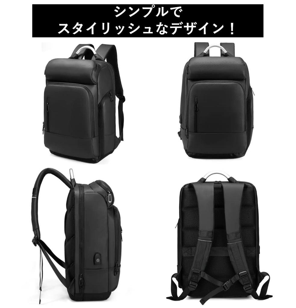 [W STORE] Сделано на Земле людьми Бизнес-рюкзак wbp-bk3, Большая вместимость, Стильный, USB-зарядка, Водоотталкивающий, Многофункциональный, Легкий,