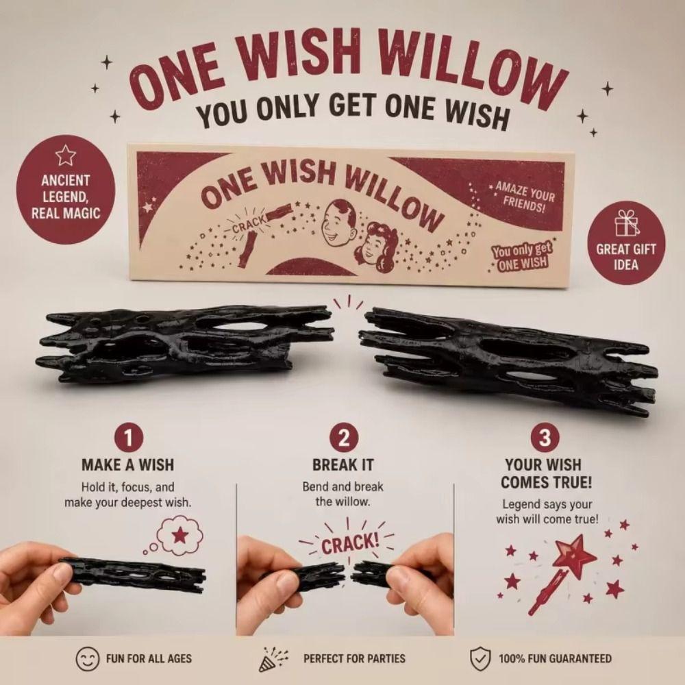 3D Printed Wish Willow Stick Breakable Magic Stick Fun Snap Stick Spiritual Healing